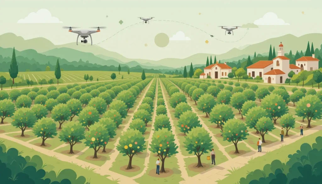 Pulverizacion con drones en Frutales