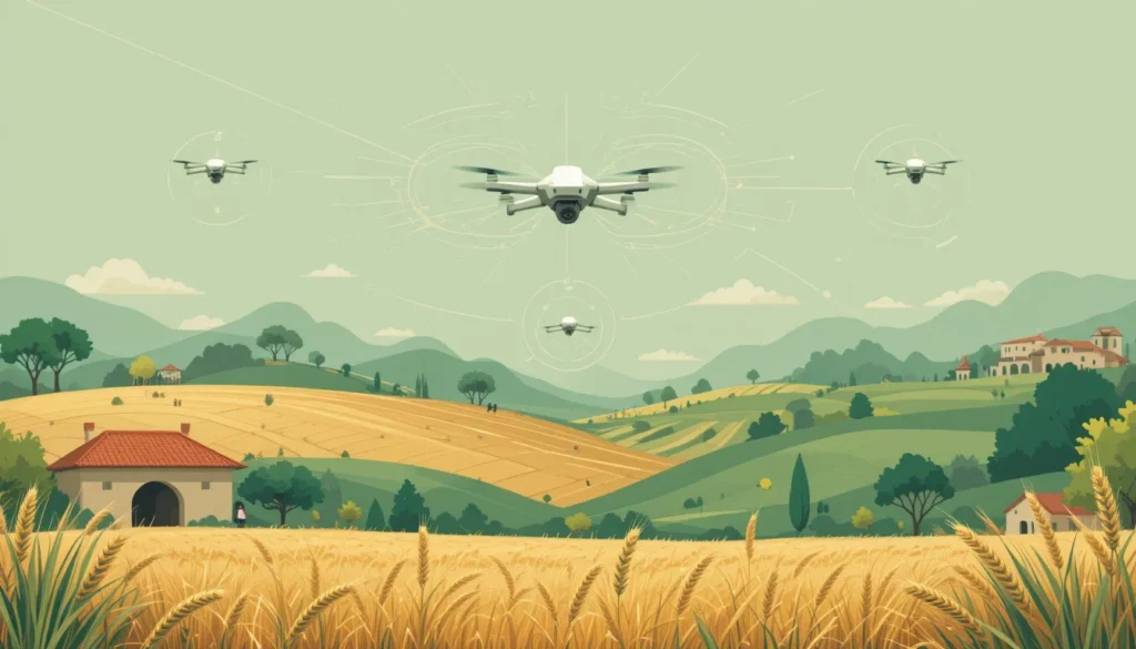 Pulverizacion con drones en Cereales
